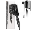 Hair Defining Brush: Shaping & Defining Curls with 3 pcs Slick Back Brushes for Wet & Dry Hair Frizz Reduction - Ergonomic Handle for Women and Men 2026 New