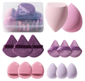 Makeup Sponge Set BS-MALL Triangle Puff 14PCS Non-Latex Beauty Blender Sponges with Travel Case, Soft Makeup Puff for Foundation, Concealer, Cream & Powder, Face & Eye Blending for Sensitive Skin