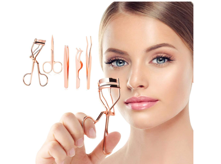 5 Pieces Eyelash Applicator Tool False Eyelashes Applicator Eyebrow Curler Eyebrow Scissors